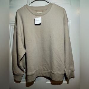 American Eagle Beige Crewneck Sweatshirt Size M New with Tags